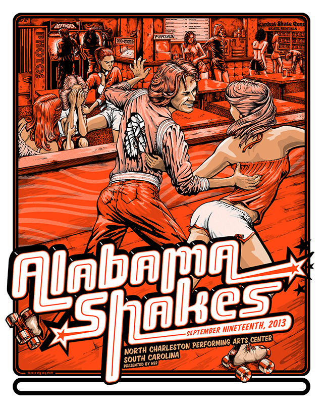 Alabama Shakes SC 2013 Poster Dig My Chili